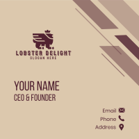 Medieval Royal Griffin Business Card Design