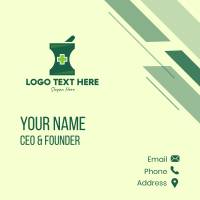 Green Cross Healing Business Card Design