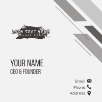 Urban Graffiti Graphic Business Card Design