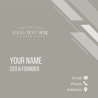 Luxurious Beauty Wordmark Business Card Design