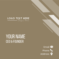 Professional Firm Wordmark Business Card Design