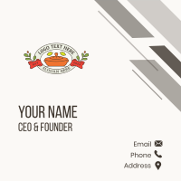 Gourmet Casserole Pot Business Card Design