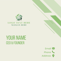 Botanical Leaf Garden Business Card Design