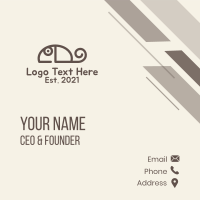 Gray Mouse Outline  Business Card Design