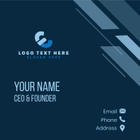 Mechanic Service Lettermark Business Card Design