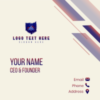 Ohio Pyramid Structure Business Card Design