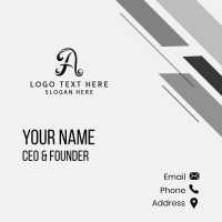 Elegant Stylist Cursive Business Card Design