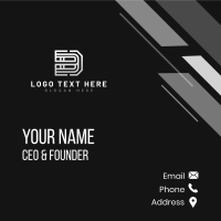 Software Maze Letter B Business Card Design