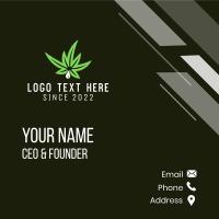 Medical Marijuana Droplet Business Card Design