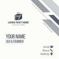 Storage Lock Box Business Card Design