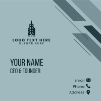 Skyscraper Tower Building Business Card Design