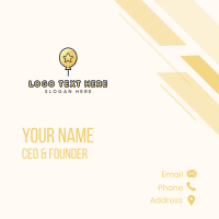 Star Balloon Celebration Business Card Design