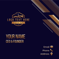 Automotive Garage Detailing Business Card Design