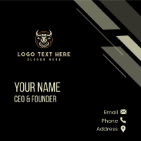 Premium Bull Buffalo Business Card Design
