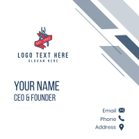 Pliers Tool Banner Business Card Design