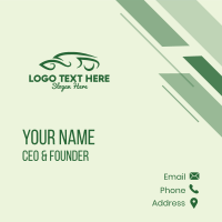 Fancy Eco Car Business Card Design