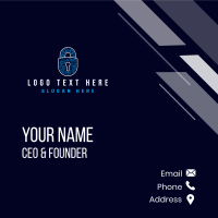 Tech Lock Security Business Card Design