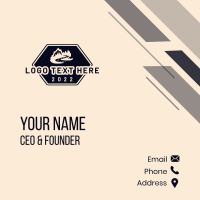 Road Trip Mountain Adventure Business Card Design