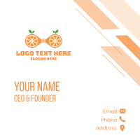 Zoom Orange Business Card Design