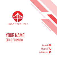 Red Sun Bridge Business Card Design