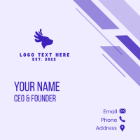 Dog Wings Veterinary Business Card Design