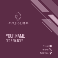 Flower Feminine Beauty Business Card Design