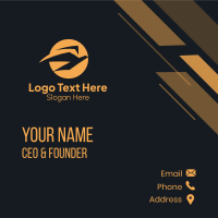 Flying Eagle Sun Business Card Design