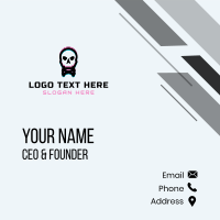 Skull Crossbones Anaglyph Business Card Design