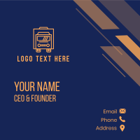 Orange Trucking Company  Business Card Design