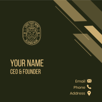 Bear Animal Heraldry Business Card Design