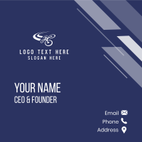 Drone Flying Security Business Card Design