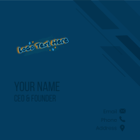 Pop Graffiti Wordmark Business Card Design