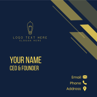 Light Bulb Lighting Business Card Design