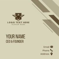 Hipster Eagle Wings Business Card Design