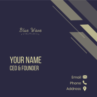 Elegant Calligraphy Business Card Design