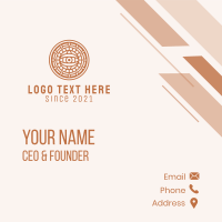 Native Tribal Eye Business Card Design