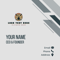 Law Justice Scale Gavel Business Card Design