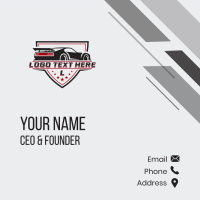 Motorsport Racing Vehicle Business Card Design