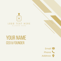 Luxury Perfume Bottle Business Card Design