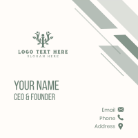 Natural Therapy Psychology Business Card Design