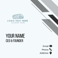 Minimalist Car Vehicle Business Card Design