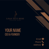 Quill Feather Signature Business Card Design