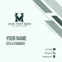 Eagle Letter H Wings Business Card Design