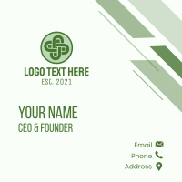 Celtic Buckler Shield Business Card Design