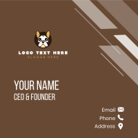 Puppy Dog Bulldog Business Card Design