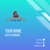 Knight Warrior Gaming Character Business Card Design