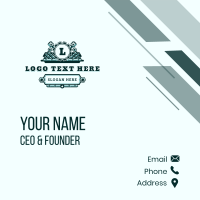 Auto Mechanic Engine Business Card Design