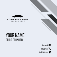 Black Limo Vehicle Business Card Design