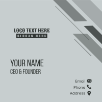 Classic Masculine Wordmark Business Card Design