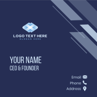 3D Letter X Business Card Design
